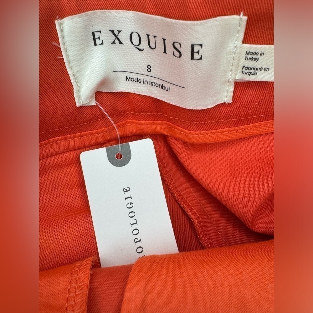 Anthropologie Exquise Rolled-Hem Chino Pants Size S - Picture 9 of 10